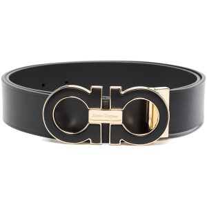 SALVATORE FERRAGAMO ADJUSTABLE GANCINI BUCKLE BELT