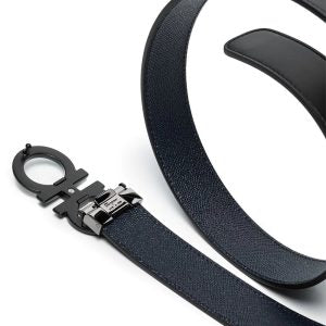 SALVATORE FERRAGAMO GANCINI REVERSIBLE LEATHER BELT