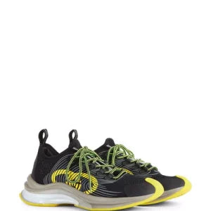 GUCCI RUN SNEAKER BLACK AND YELLOW