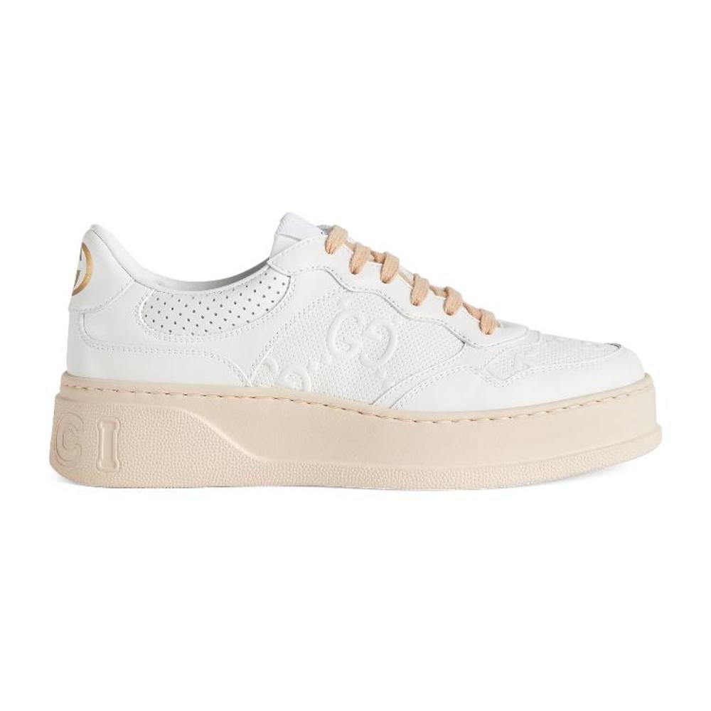 GG EMBOSSED SNEAKER WHITE