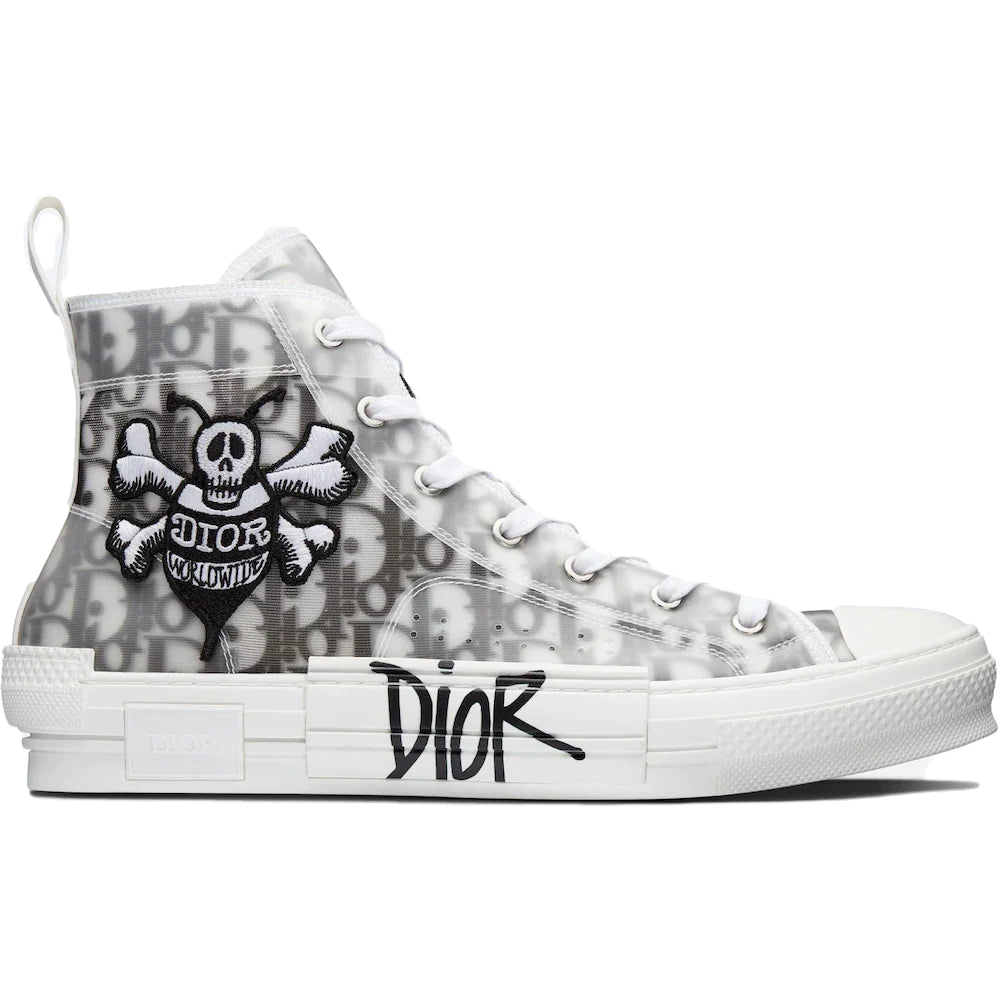 DIOR AND SHAWN B23 HIGH TOP BEE EMBROIDERY