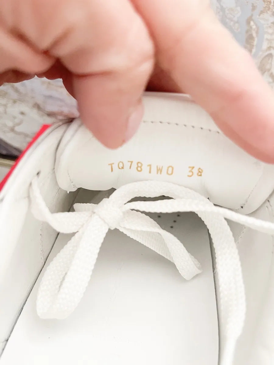 Valentino Garavani White Pink Strap Sneaker