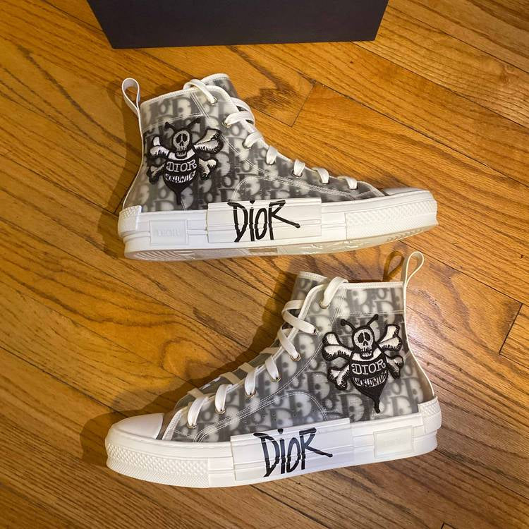 DIOR AND SHAWN B23 HIGH TOP BEE EMBROIDERY