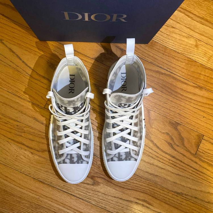 DIOR AND SHAWN B23 HIGH TOP BEE EMBROIDERY